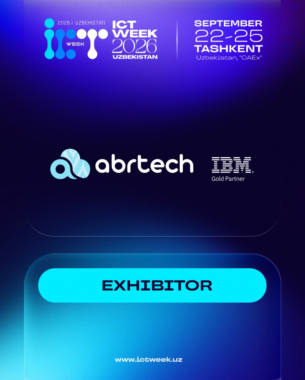 🎓 ABRTECH — participant of ICT Week Uzbekistan 2026!